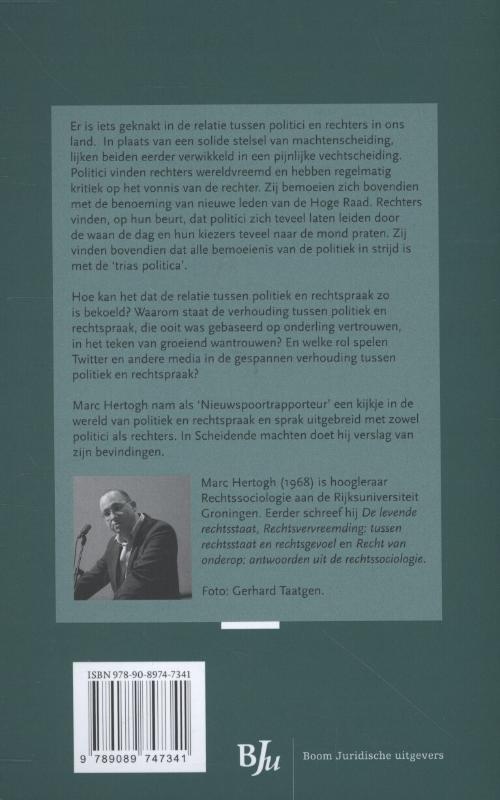 Achterkant van Scheidende machten