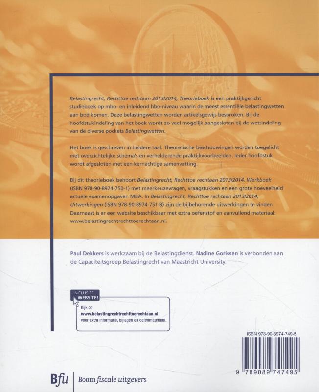 Achterkant van theorieboek