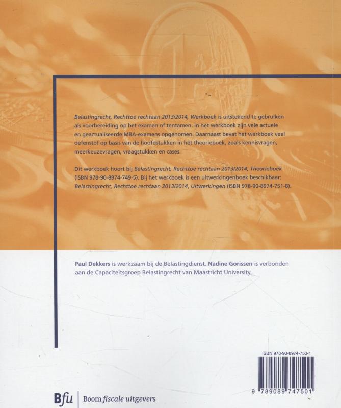 Achterkant van werkboek