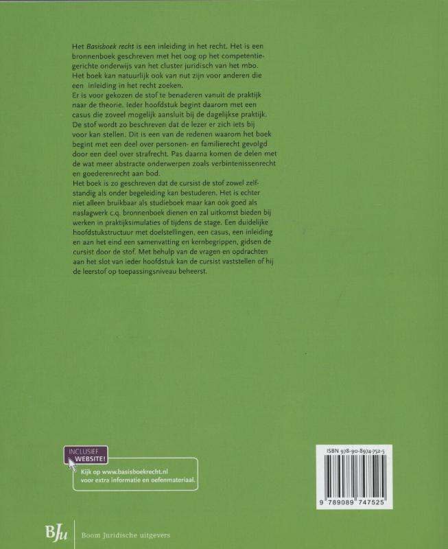 Achterkant van Bronnenboek