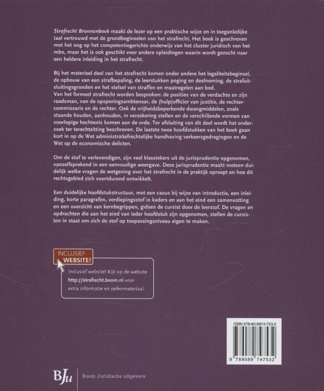 Achterkant van Bronnenboek