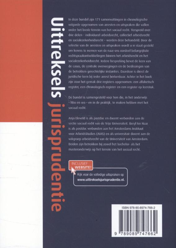 Achterkant van Arbeidsrecht en socialezekerheidsrecht