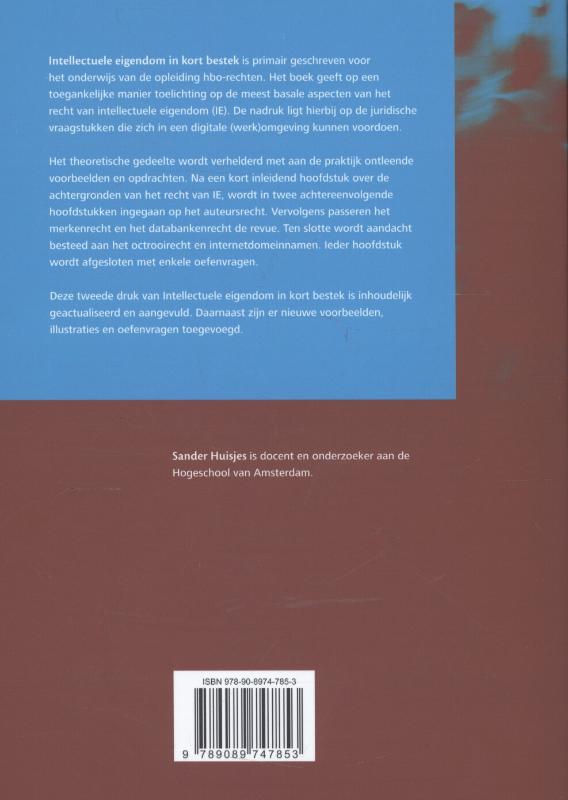 Achterkant van Intellectuele eigendom in kort bestek
