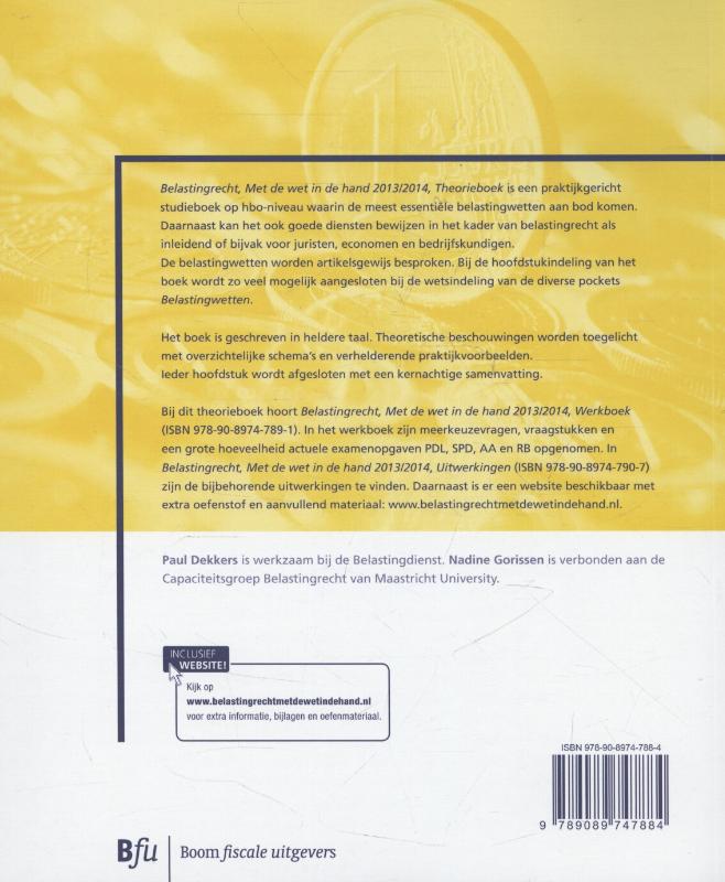 Achterkant van theorieboek