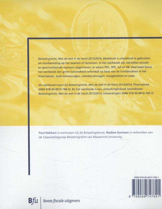 Achterkant van werkboek