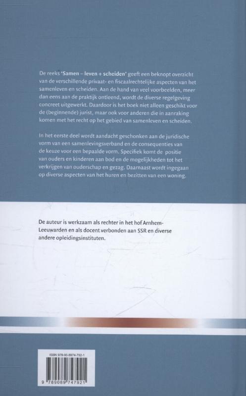Achterkant van Deel A; Samen leven; Een praktische gids