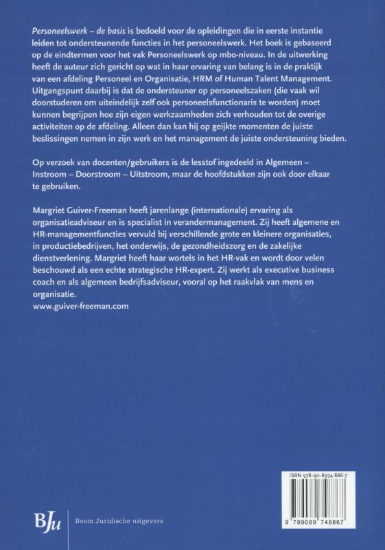 Achterkant van Personeelswerk; de basis