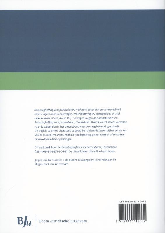 Achterkant van Werkboek