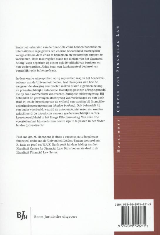 Achterkant van De autonomie van de alchemist