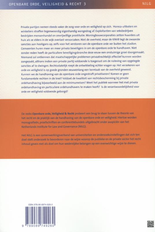 Achterkant van Van een andere orde