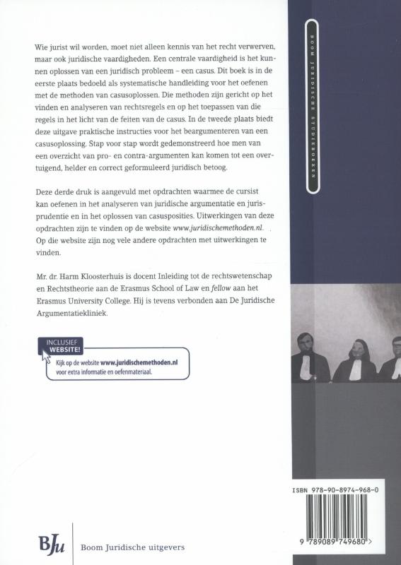Achterkant van Juridische methoden