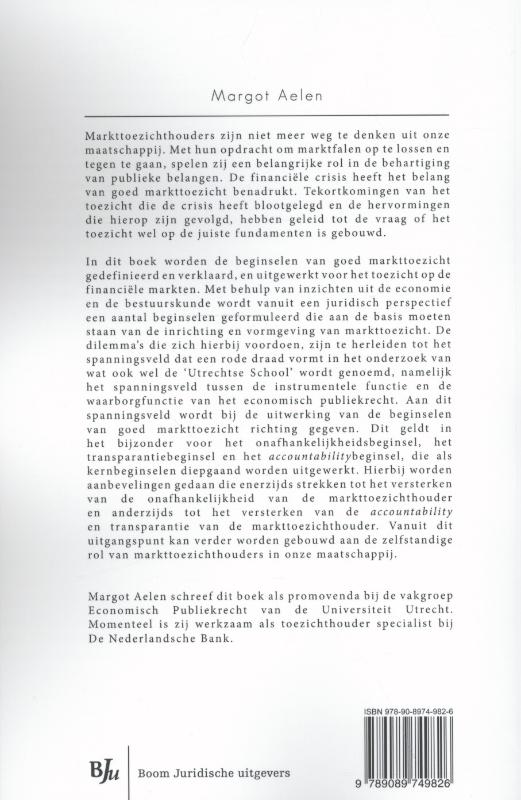 Achterkant van Beginselen van goed markttoezicht
