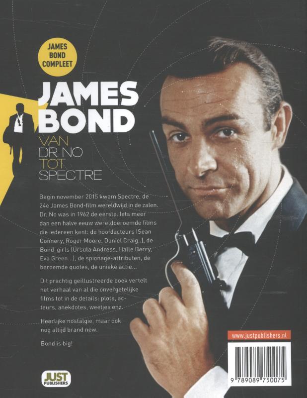 Achterkant van James Bond, van Dr. No tot Spectre