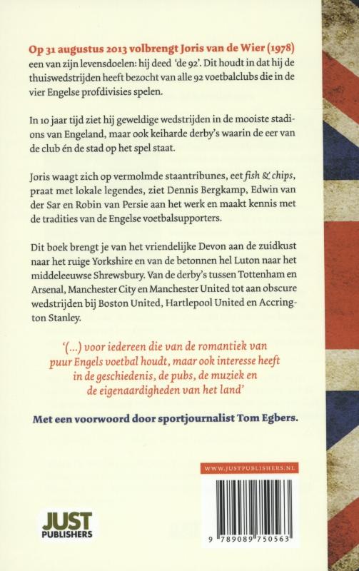 Achterkant van De football toerist