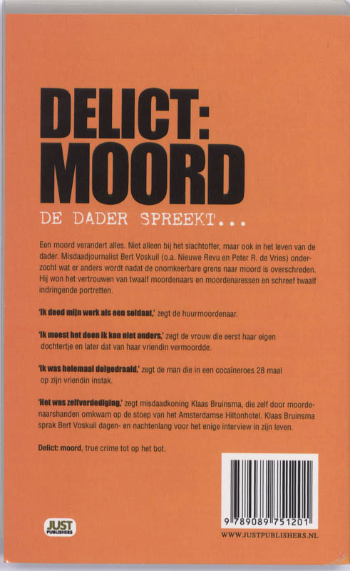 Achterkant van Delict: Moord