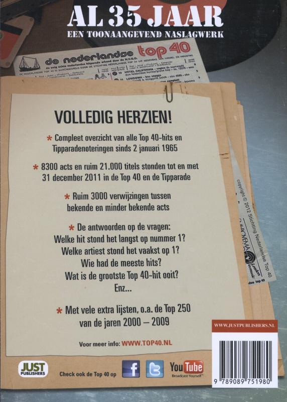 Achterkant van Top 40 hitdossier 1965-2012