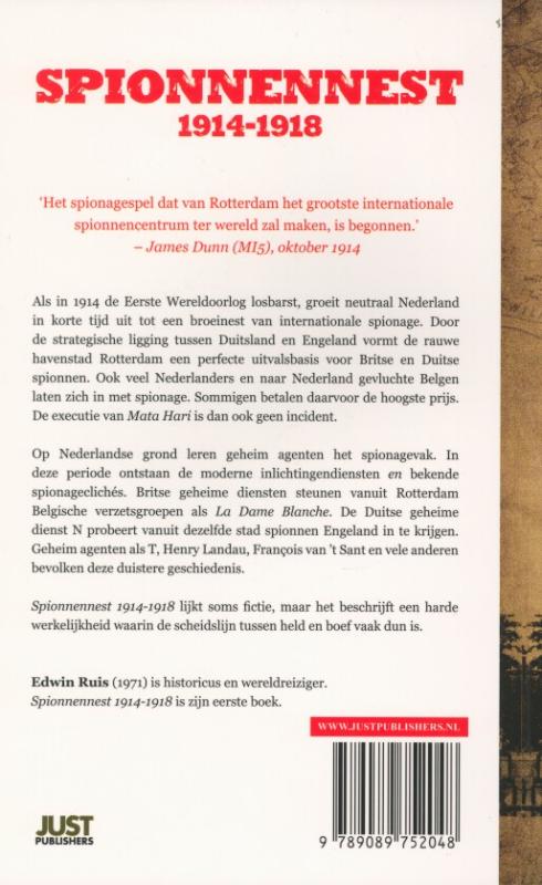 Achterkant van Spionnennest 1914-1918