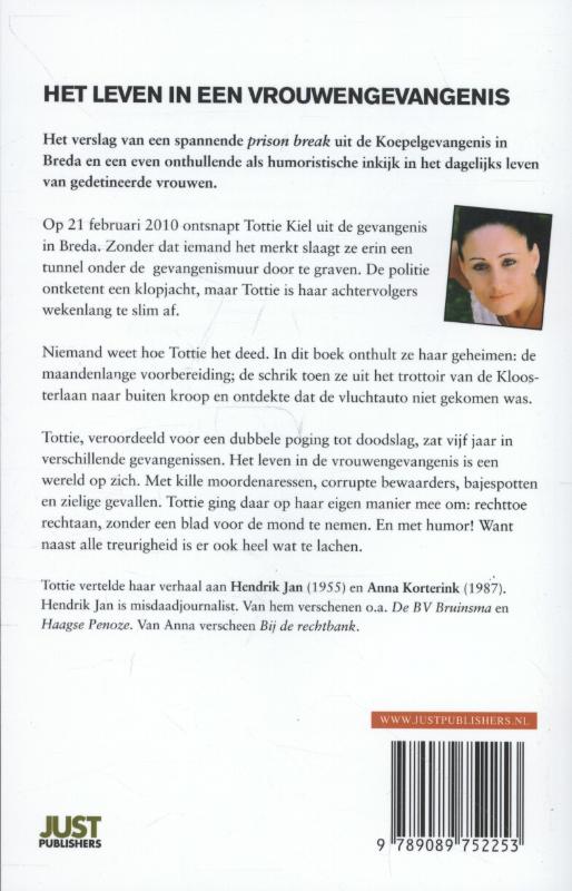 Achterkant van Tottie's vlucht
