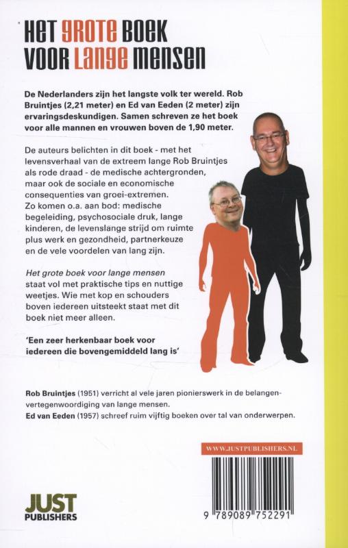 Achterkant van Het grote boek voor lange mensen