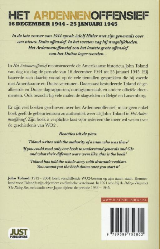 Achterkant van Het offensief Ardennen