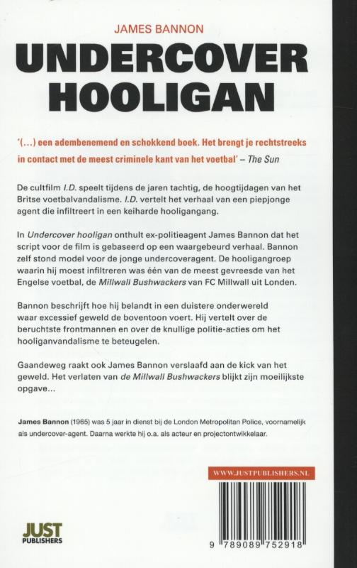 Achterkant van Undercover hooligan