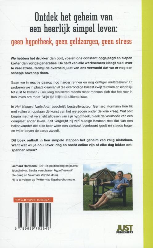 Achterkant van Het nieuwe nietsdoen