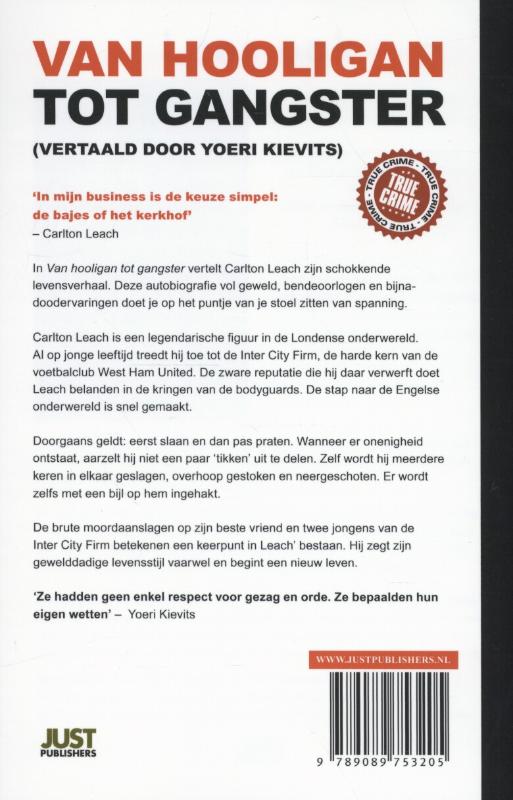 Achterkant van Van hooligan tot gangster