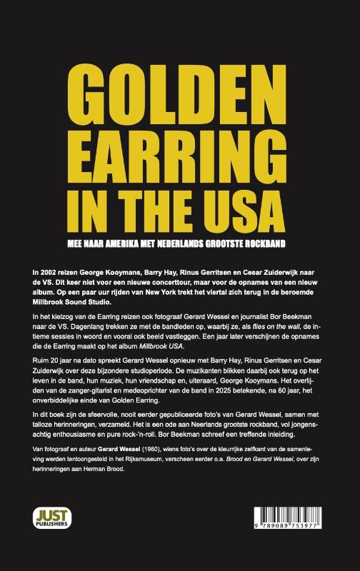 Achterkant van Golden Earring in the USA