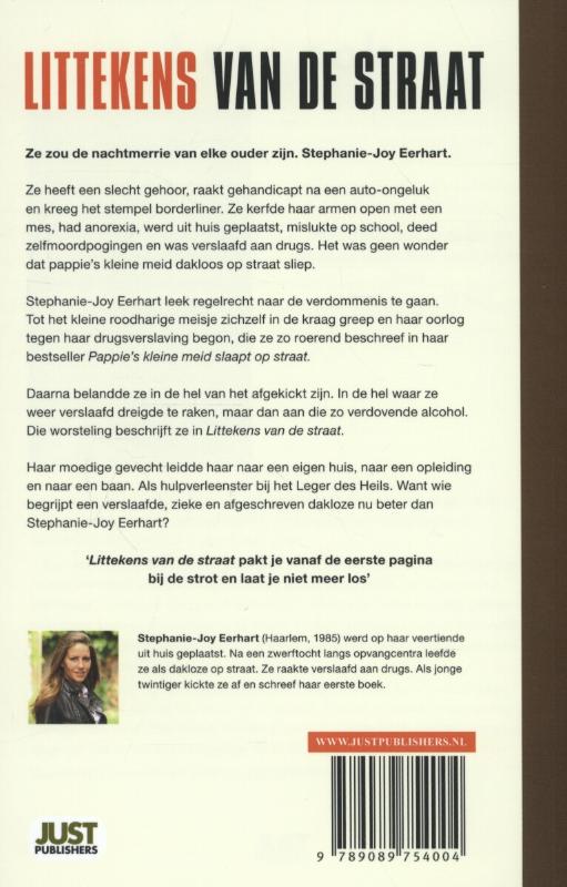 Achterkant van Littekens van de straat