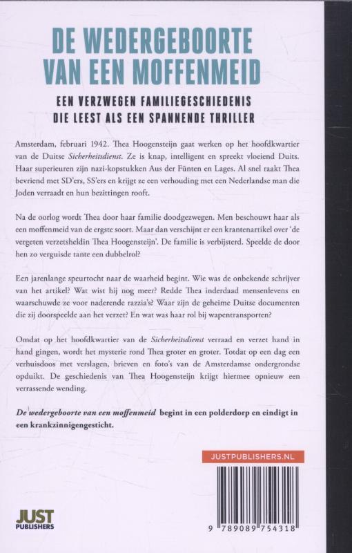 Achterkant van De wedergeboorte van een Moffenmeid