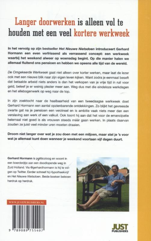 Achterkant van De omgekeerde werkweek