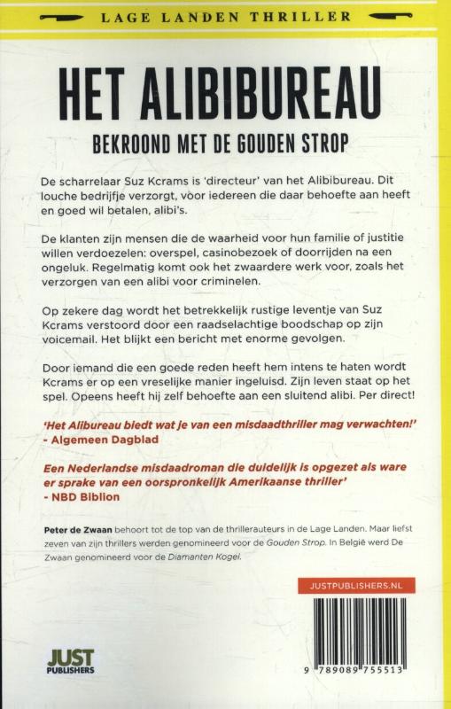Achterkant van Het alibibureau