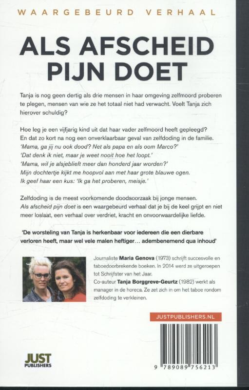 Achterkant van Als afscheid pijn doet