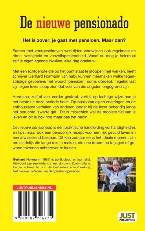 Achterkant van De nieuwe pensionado
