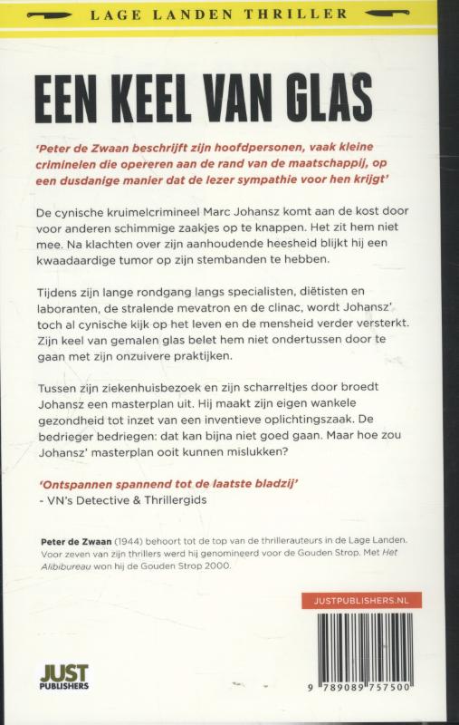 Achterkant van Een keel van glas