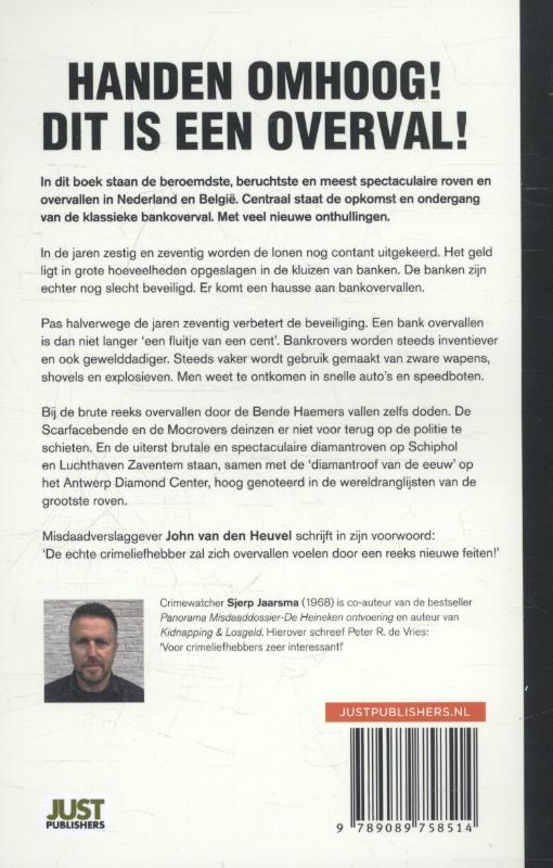 Achterkant van Handen omhoog! Dit is een overval!