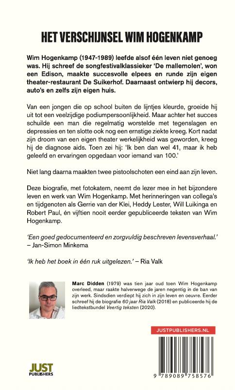 Achterkant van Het verschijnsel Wim Hogenkamp