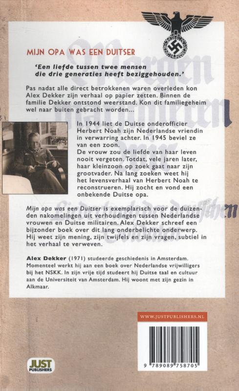 Achterkant van Mijn opa was een Duitser