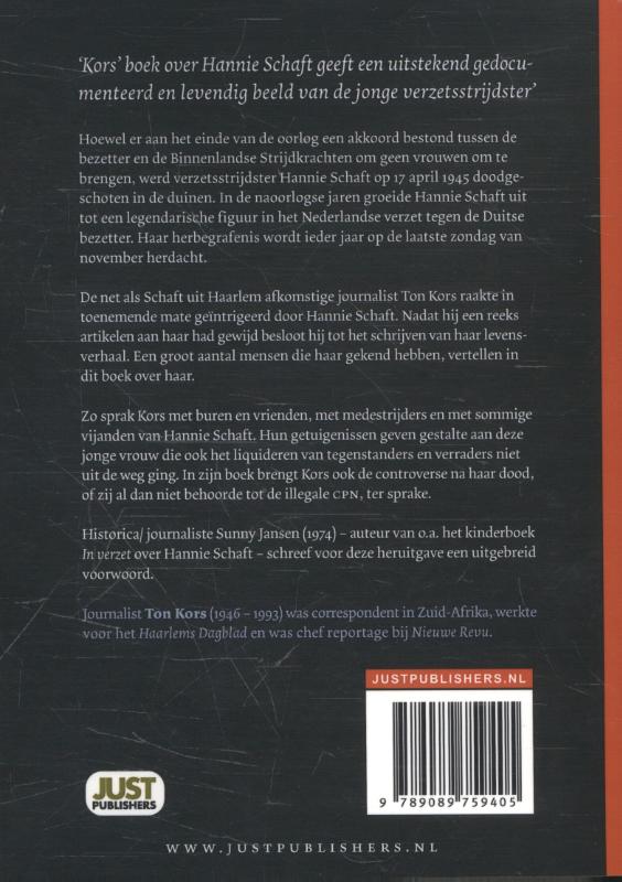 Achterkant van Hannie Schaft