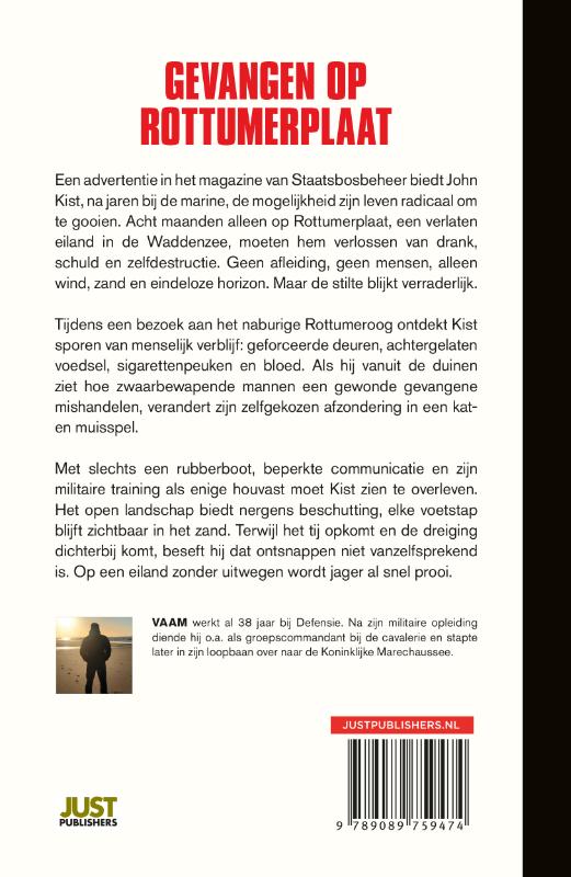 Achterkant van Gevangen op Rottumerplaat
