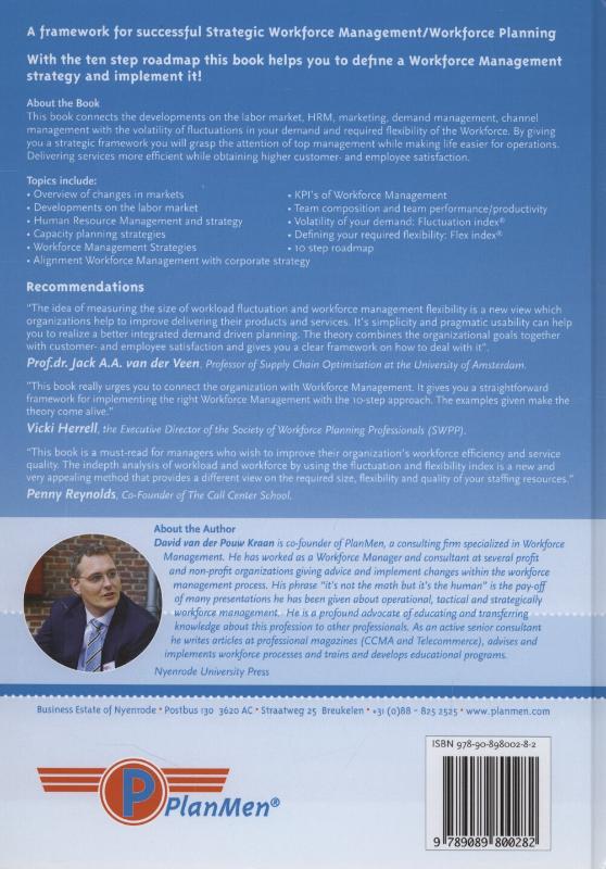 Achterkant van Managing your Workforce as a competitive advantage