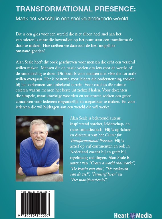 Achterkant van Transformational Presence