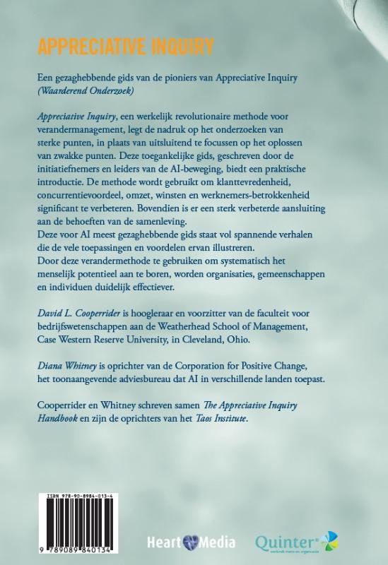 Achterkant van Appreciative Inquiry