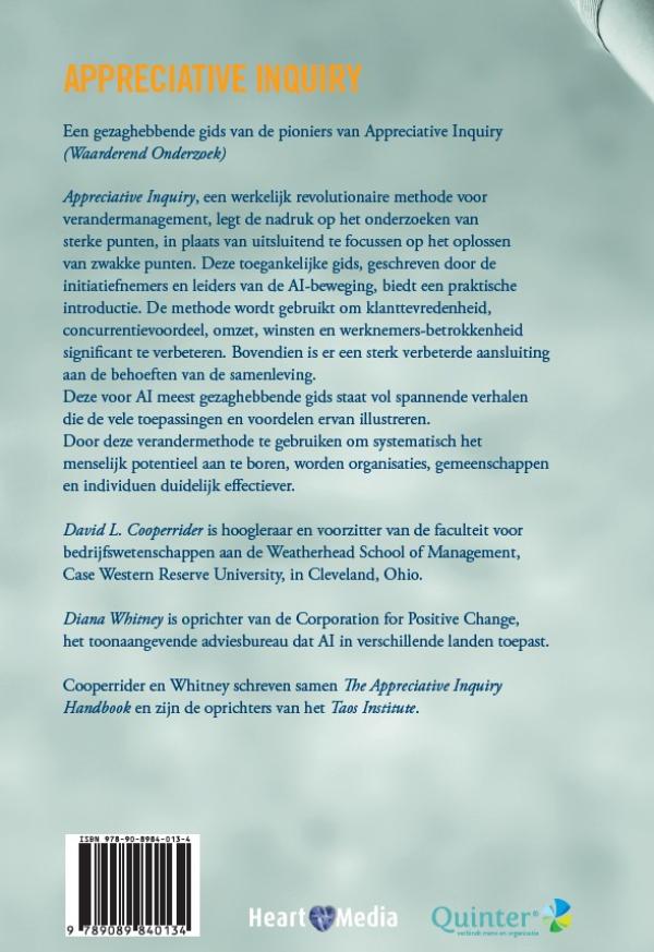 Achterkant van Appreciative Inquiry