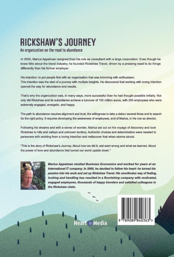 Achterkant van Rickshaw’s Journey
