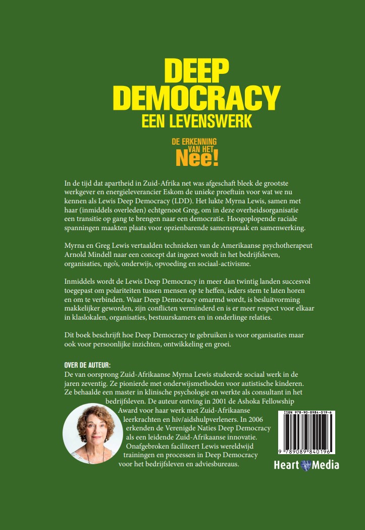 Achterkant van Deep Democracy, een levenswerk