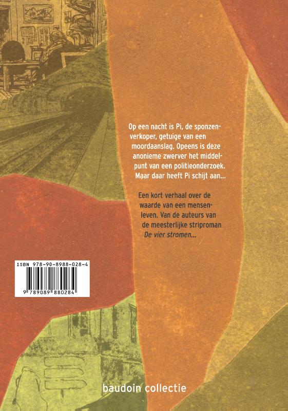 Achterkant van De sponzenverkoper