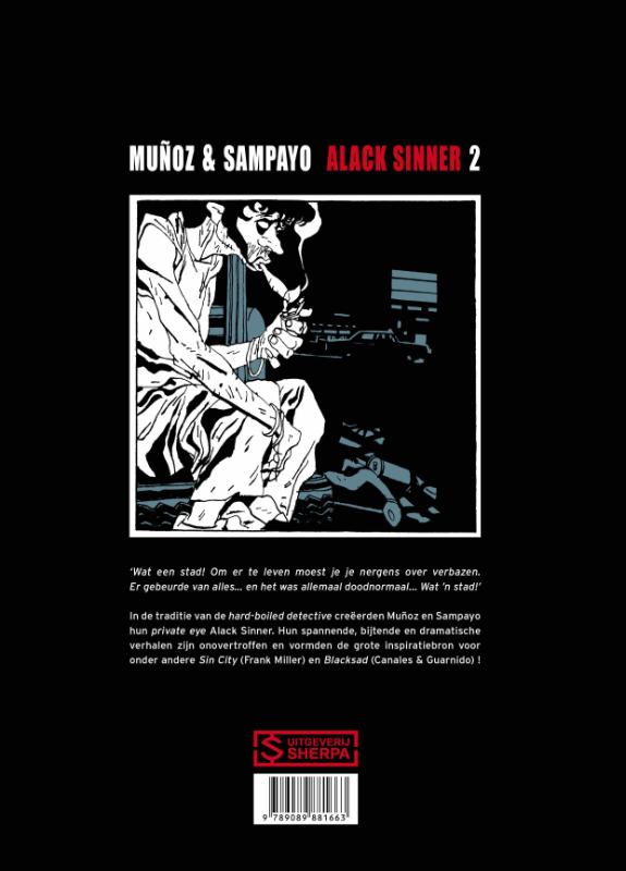 Achterkant van Dark City Blues