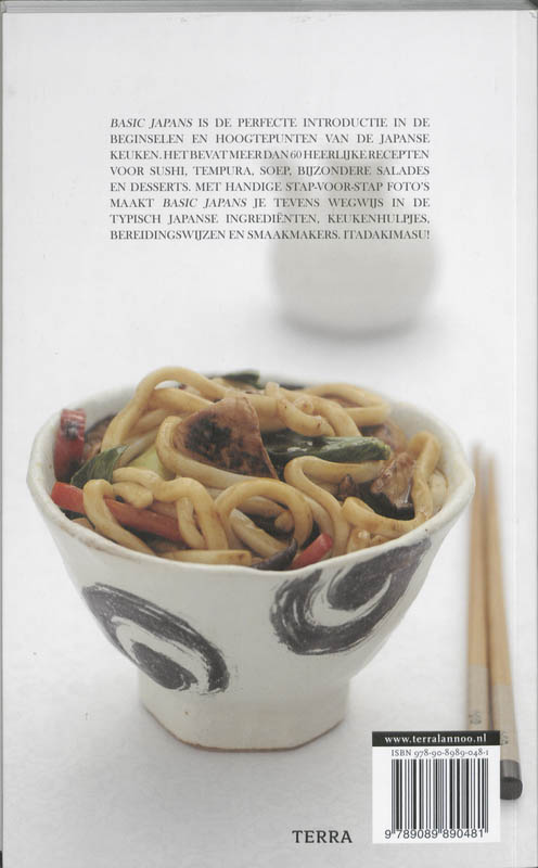 Achterkant van Basic Japans