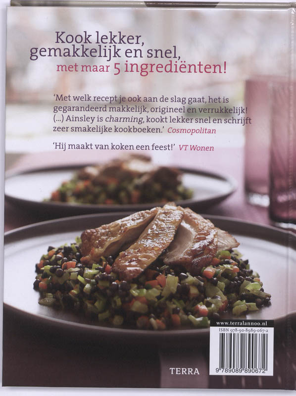 Achterkant van Snel & simpel